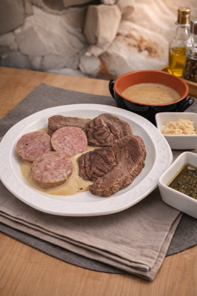 Bollito e Pear&agrave; piatto tipico veneto a soave cucina e pizza